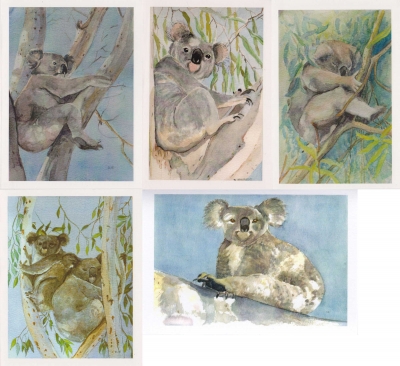 Koalas Greeting Cards